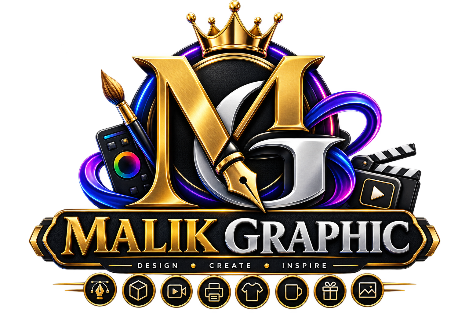 Malik Graphic Premium Logo